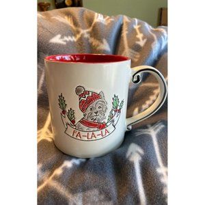 Fa-la-la dog mug
